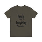 Family Over Everything Unisex Jersey Short Sleeve Tee