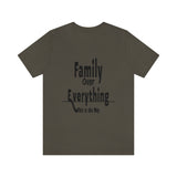 Family Over Everything Unisex Jersey Short Sleeve Tee